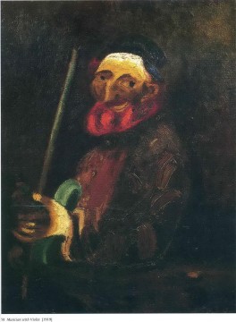  violine - Musiker mit Violine Zeitgenosse Marc Chagall